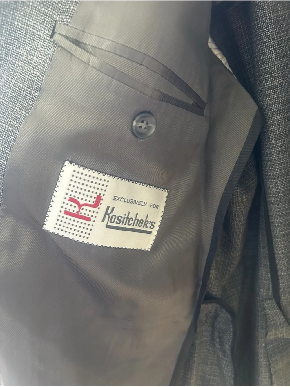 Copley 46T Reda 1865 Super 110s Wool Gray Blazer Made Canada